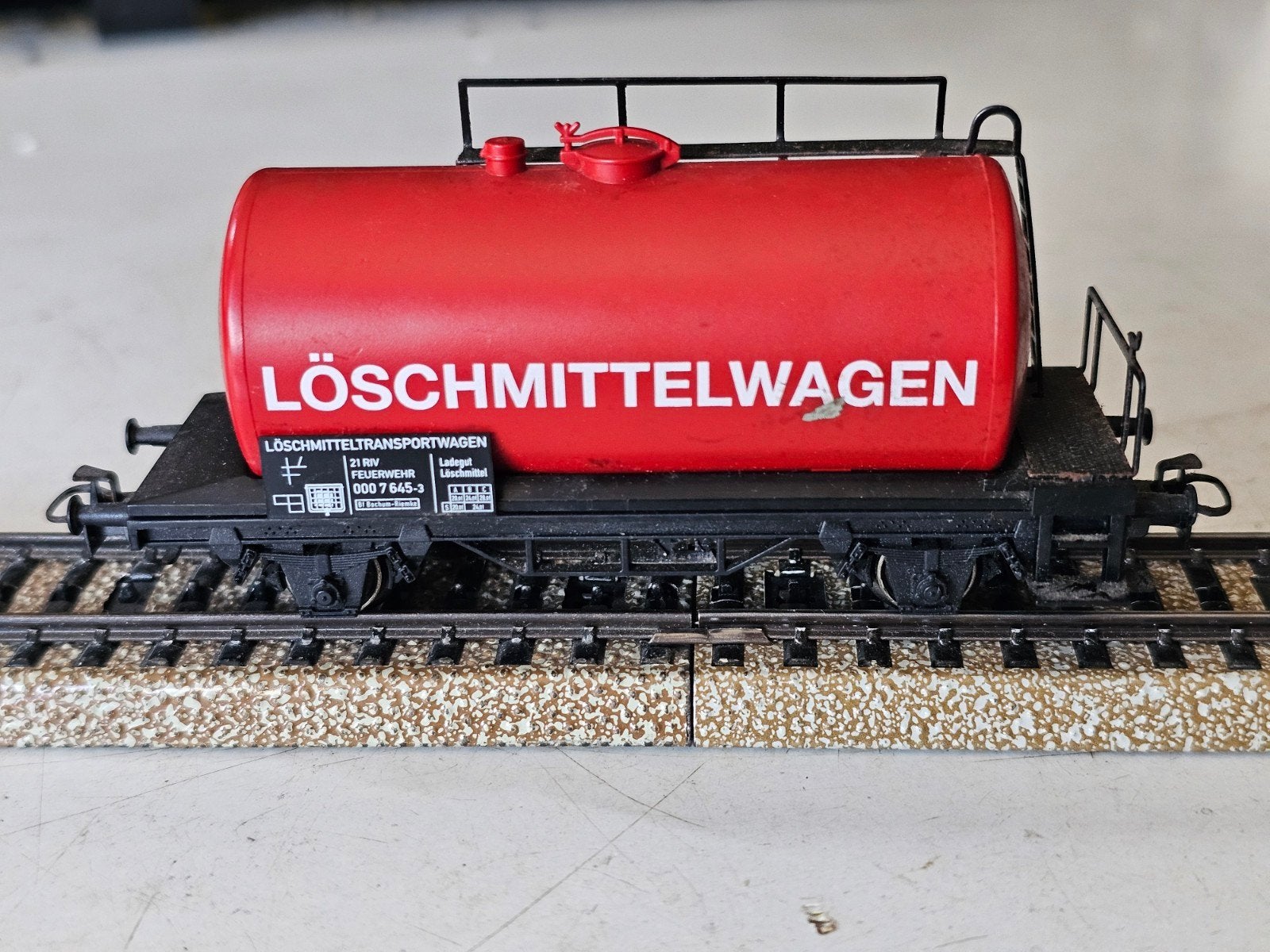 Märklin H0 Ketelwagen "Löschmittelwagen", Wisselstroom, Wagon, Ophalen of Verzenden, Zo goed als nieuw