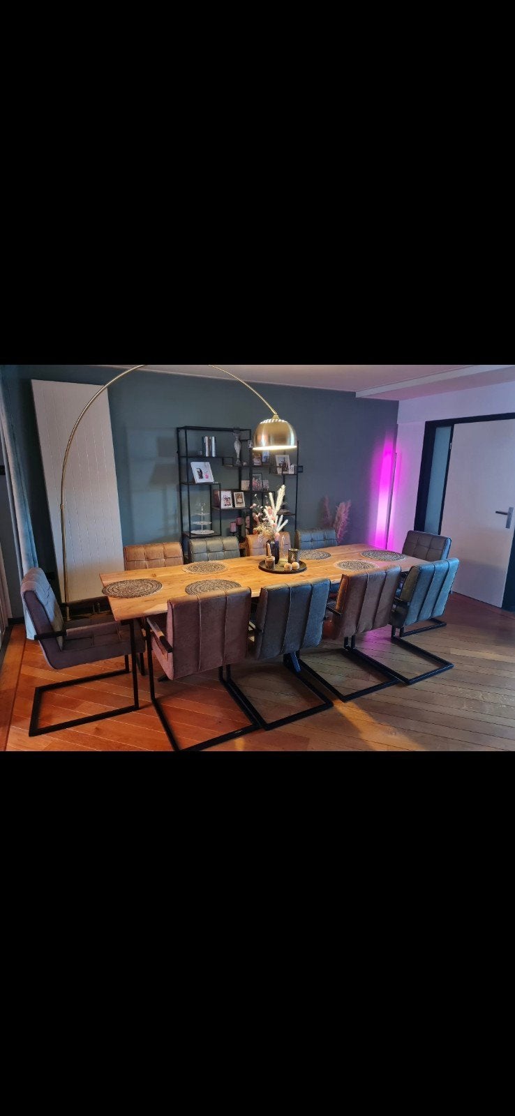 4 Eetkamerstoelen groen, Ophalen, Zo goed als nieuw