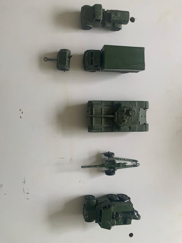Dinky Toys Militaire Voertuigen Collectie (6 stuks), Ophalen of Verzenden, Gebruikt