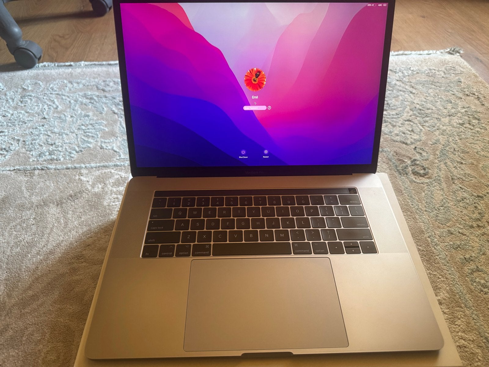 MacBook Pro 2017 15-inch (A1707) - 2.6GHz, 16GB RAM, 256Gb, Computers en Software, Apple Macbooks, Gebruikt, MacBook Pro, 15 inch