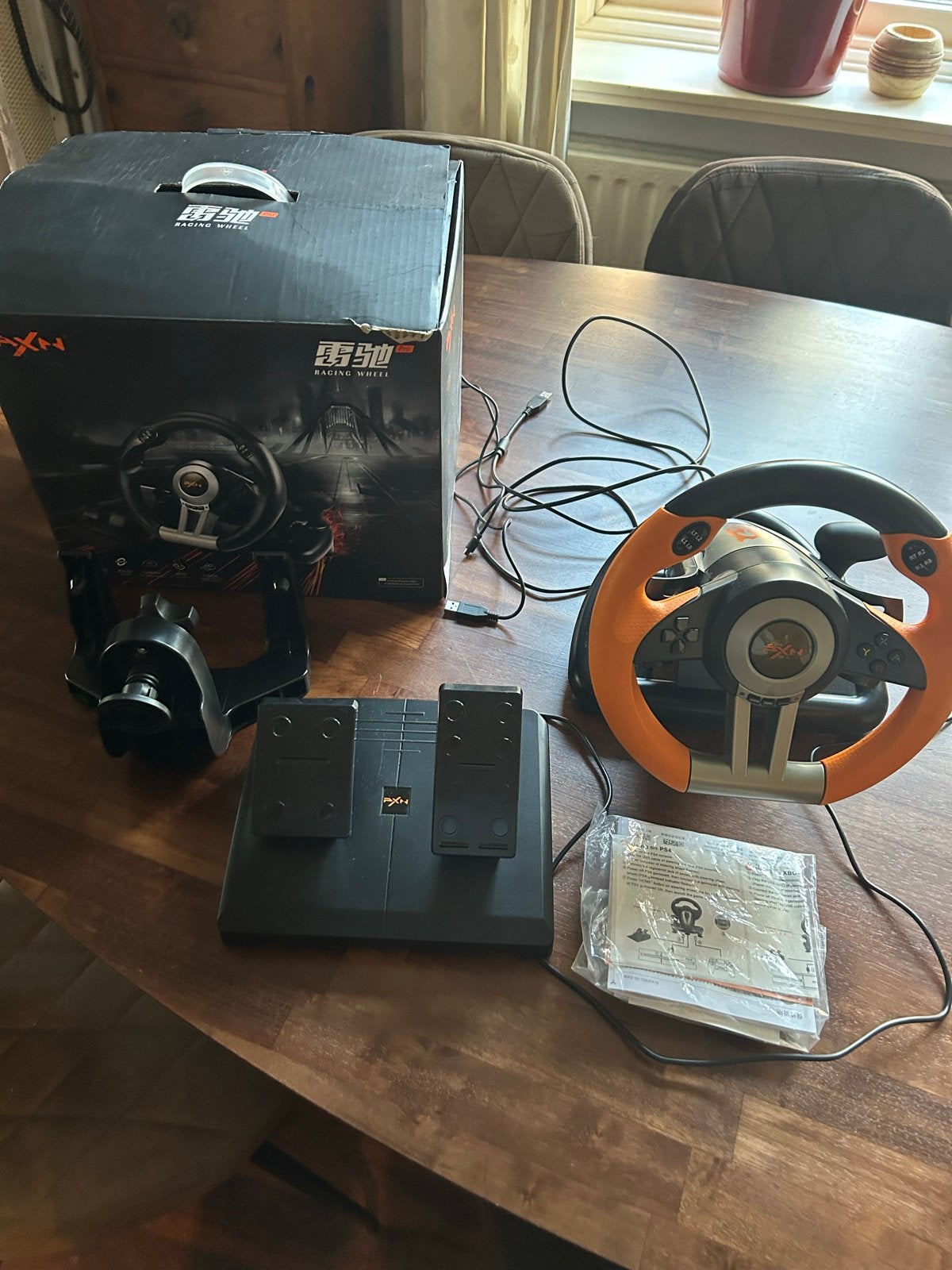 PXN V3 Pro racestuur met pedalen, Racestuur, Gebruikt, PC, Overige merken