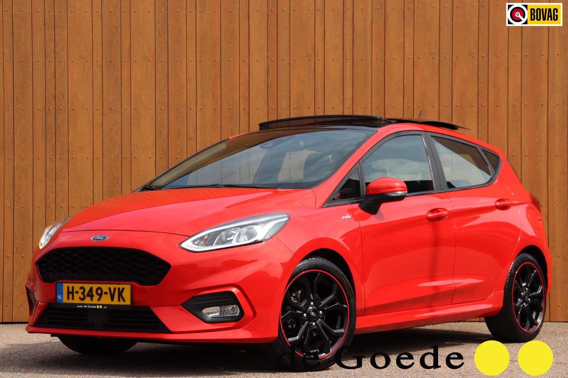 Ford Fiesta 1.0 EcoBoost ST-Line orgNL schuifdak carplay, Auto's, Voorwielaandrijving, 12 maanden, Automatische klimaatregeling