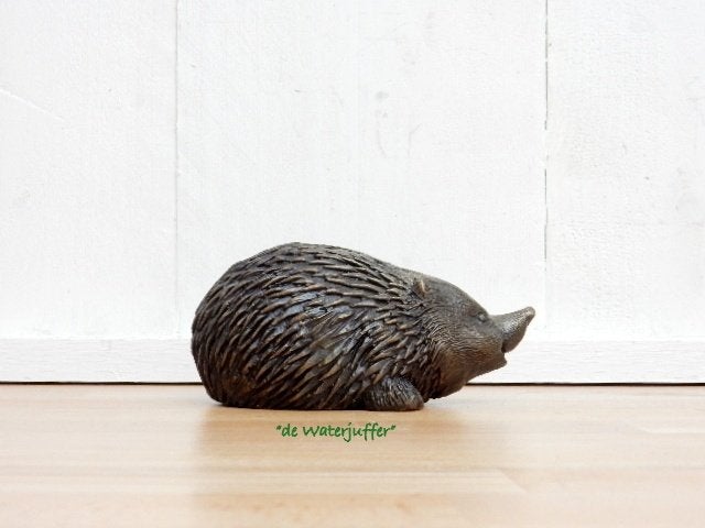 267* Bronzen egel (Boven €75 geen verzendkosten), Ophalen of Verzenden, Nieuw, Overige materialen, Dierenbeeld