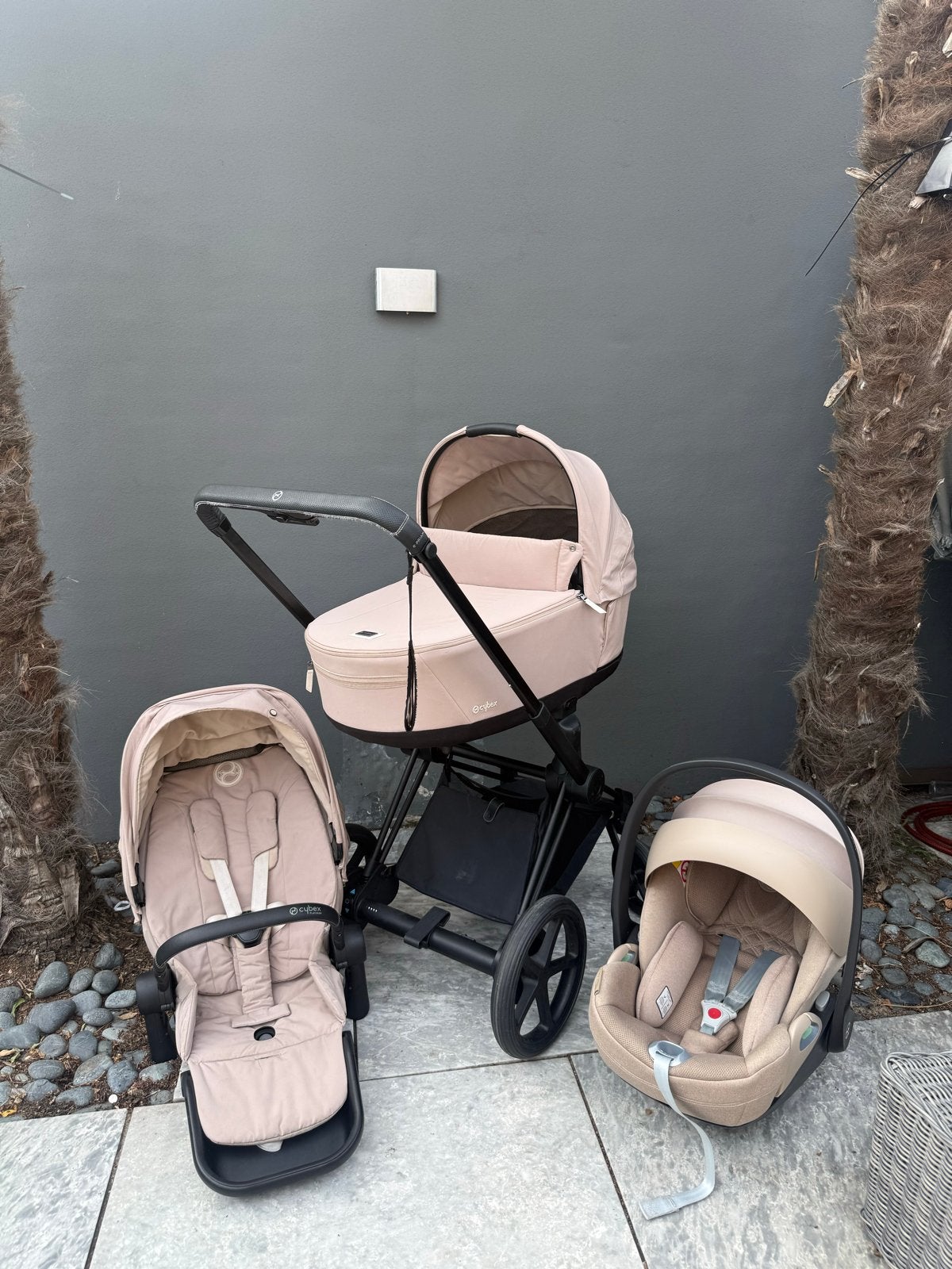 Prachtige Complete Cybex e-Priam 3-in-1 | 2025 | Cozy Beige, Zo goed als nieuw, Combiwagen, Verstelbare duwstang, Ophalen