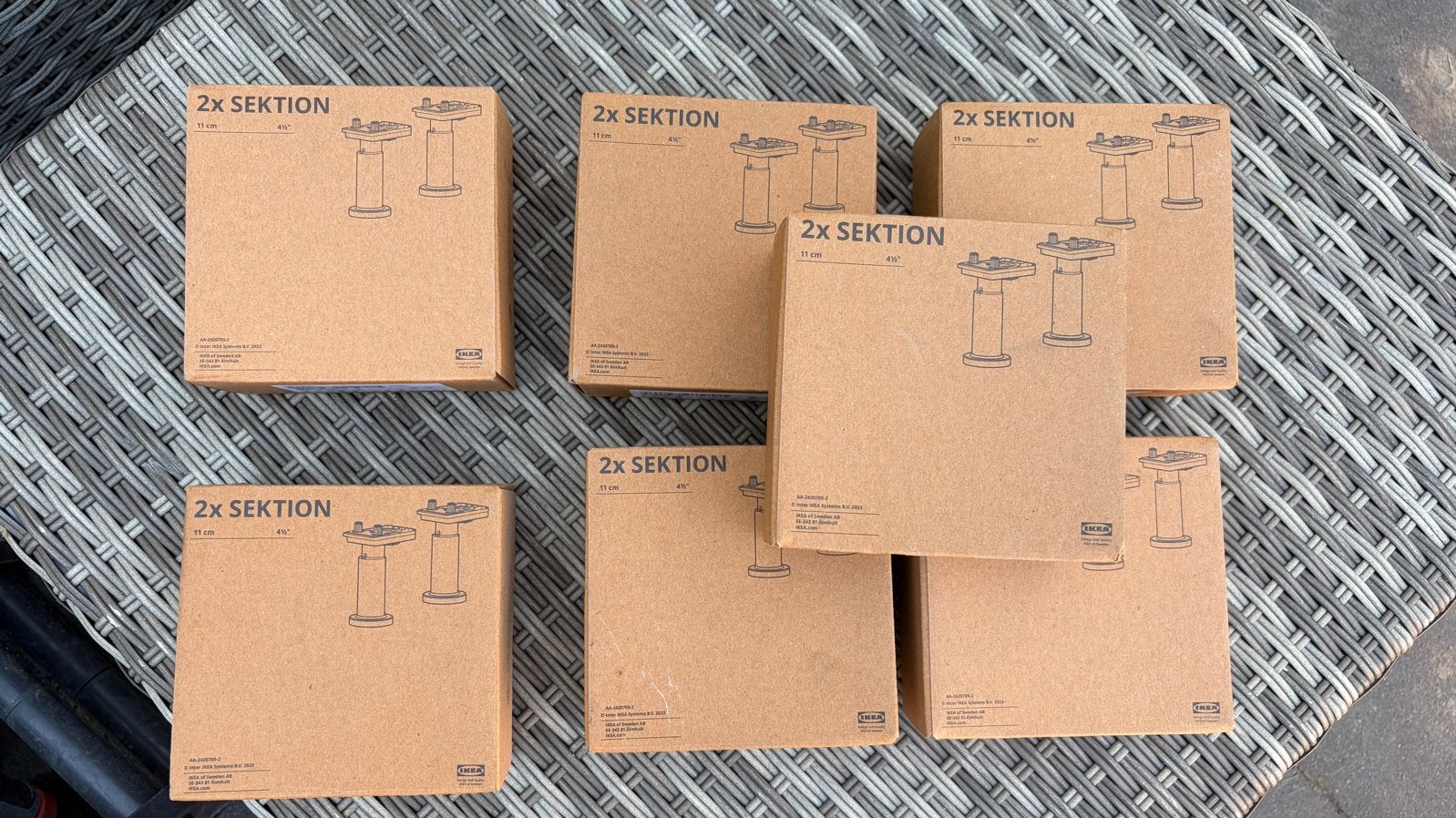 IKEA SEKTION onderdelen (905.560.71) - 7 ongeopende doosjes, Ophalen of Verzenden, Nieuw