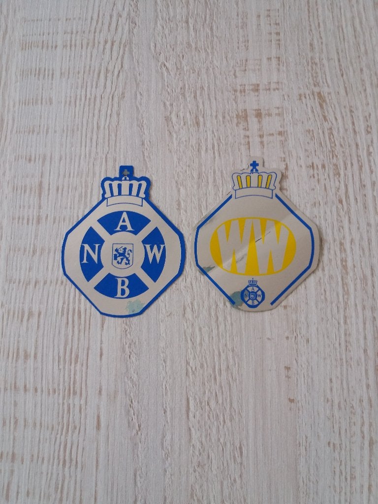 2 stickers van de ANWB, Ophalen of Verzenden, Zo goed als nieuw, Bedrijf of Vereniging