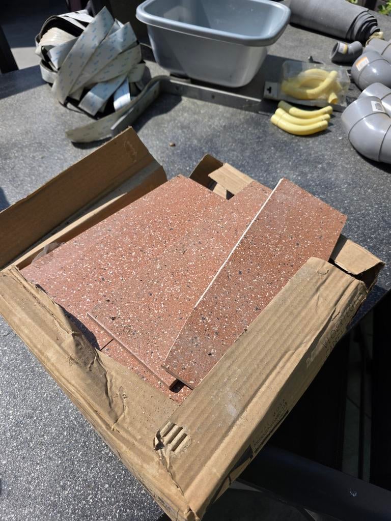 Royal Mosa Vloertegels 30x30 cm - Rood/Terracotta, Ophalen, Keramiek, Nieuw, 20 tot 40 cm