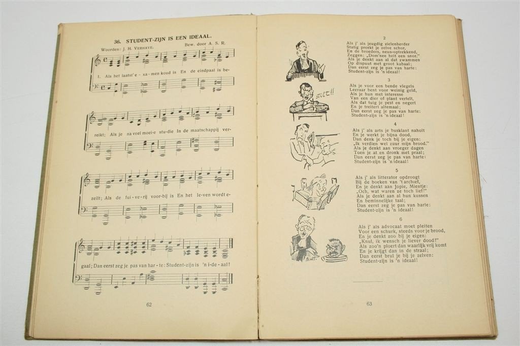 Cantemus — Studentenliederbundel S.S.R. Hoitsema 1933, Ophalen of Verzenden, Gelezen, Artiest