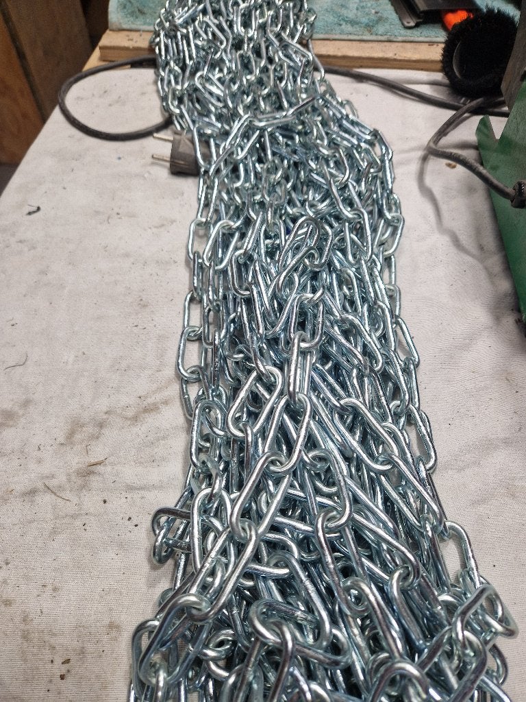 Ketting gegalvaniseerd 25 meter, Ophalen, Nieuw, Overige typen