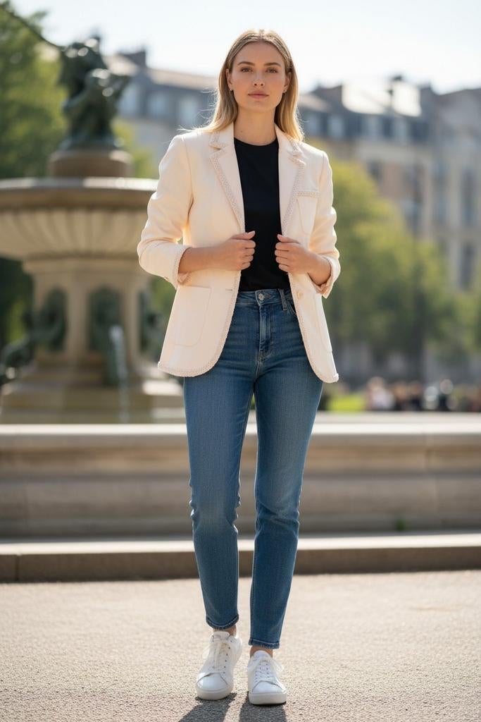 MARK Van Der Blazer Maat 36 Nieuwstaat✨️✨️, Kleding | Dames, MARK Van Der Blazer, Wit, Ophalen of Verzenden, Zo goed als nieuw