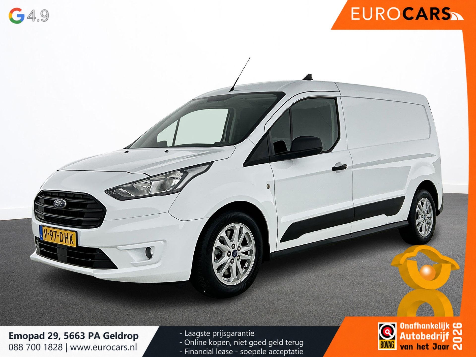 Ford Transit Connect 1.5 EcoBlue Automaat L2 Trend Navigatie, 1390 kg, Stof, Gebruikt, 4 cilinders