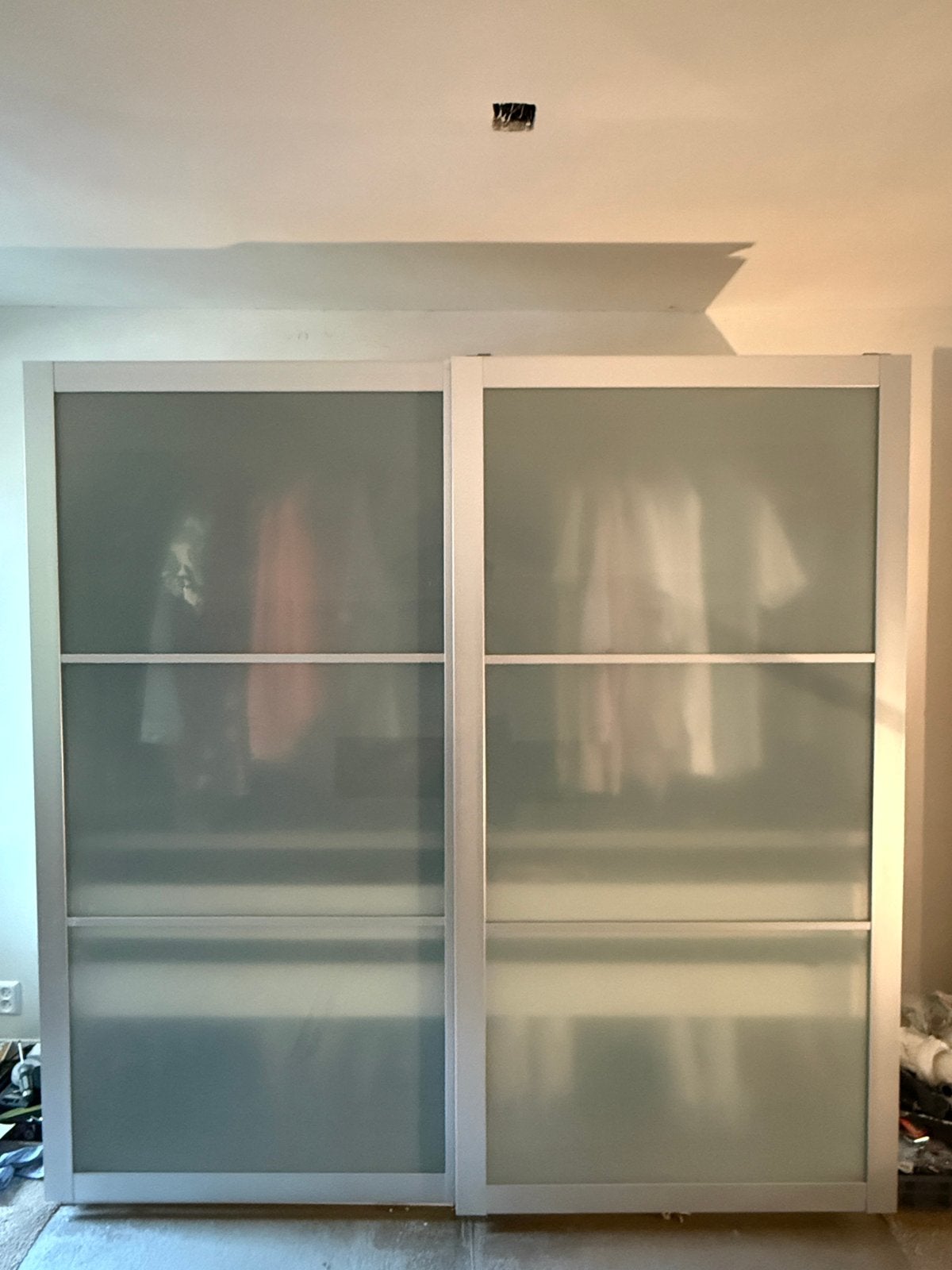 Schuifdeur Ikea Pax kast 201x200 met rails en schroefset, Ophalen, 120 cm of meer, Binnendeur, Zo goed als nieuw