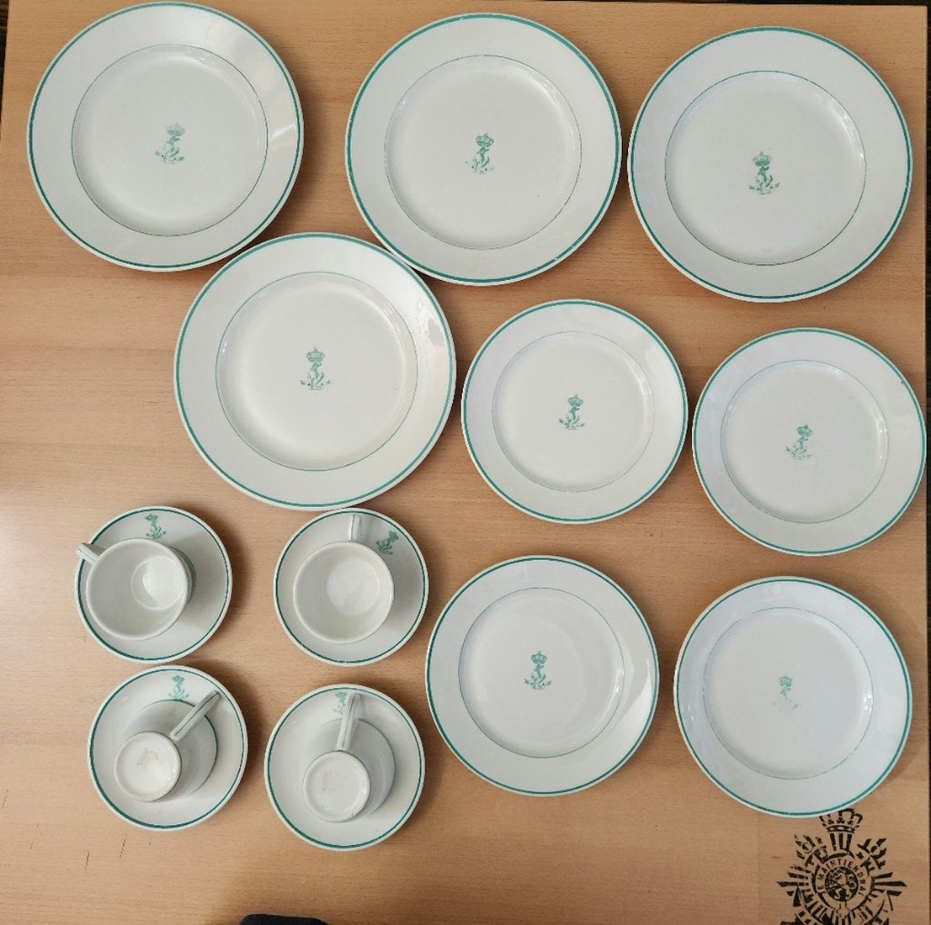 KM Vintage ontbijt servies Officieren, Ophalen of Verzenden, Marine, Nederland, Overige typen