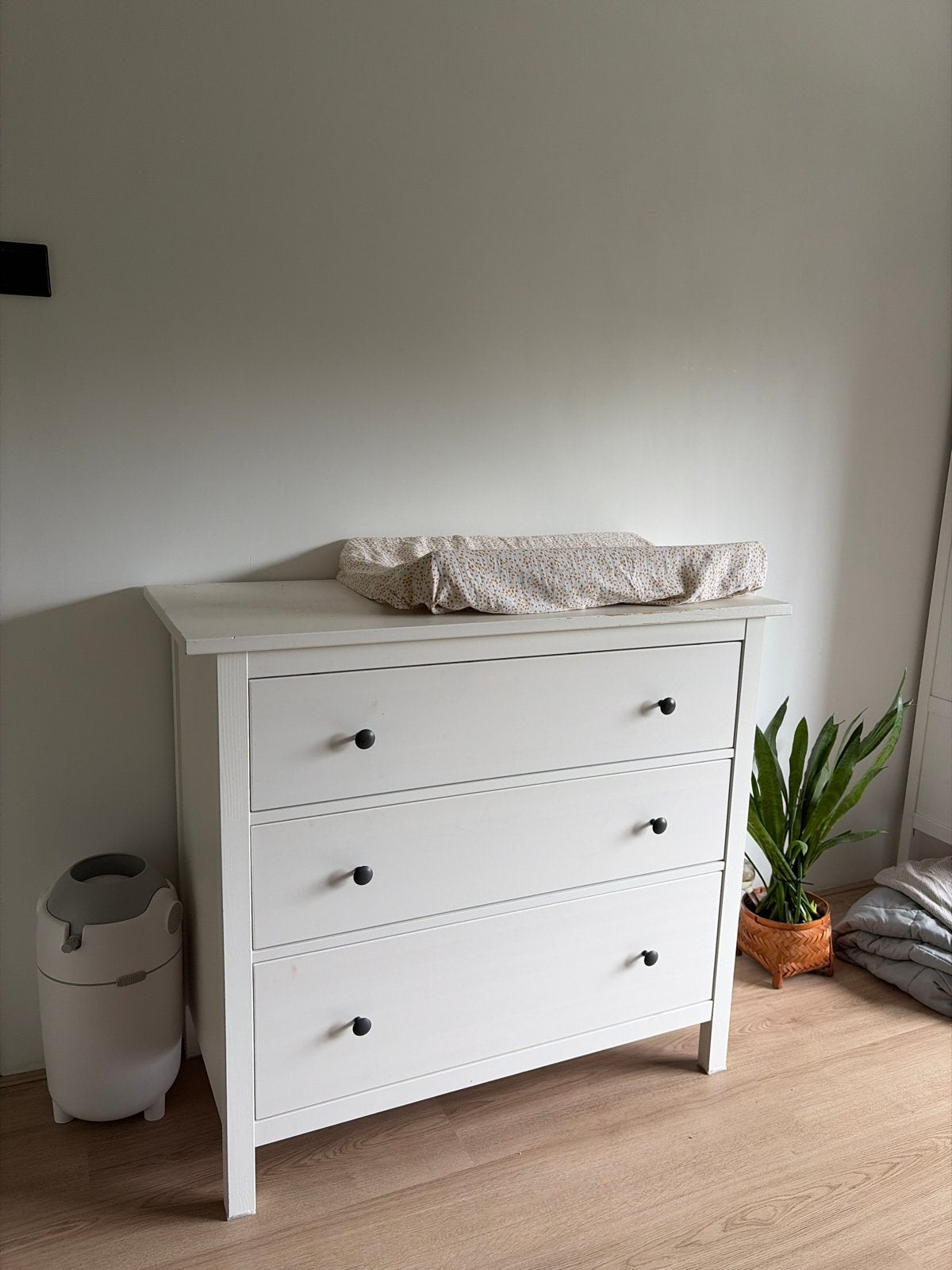 IKEA Hemnes ladekast met 3 lades - Wit, Ophalen, Gebruikt, 100 tot 150 cm, 3 of 4 laden