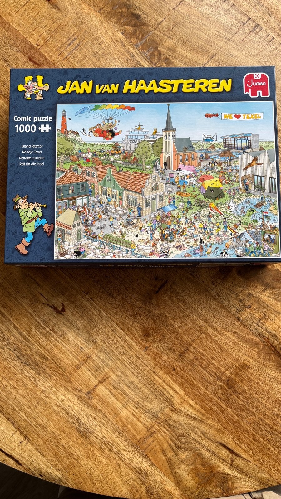 Jan van Haasteren Comic Puzzel - Rondje Texel 1000 stukjes, Ophalen, Meer dan 50 stukjes, Zo goed als nieuw, 6 jaar of ouder