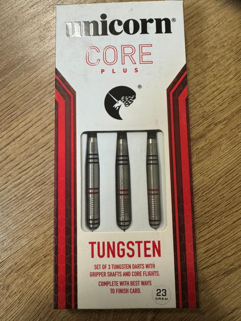 Nieuwe Unicorn Core Plus Tungsten Darts 23 gram, Unicorn, ., Nieuw, Ophalen of Verzenden
