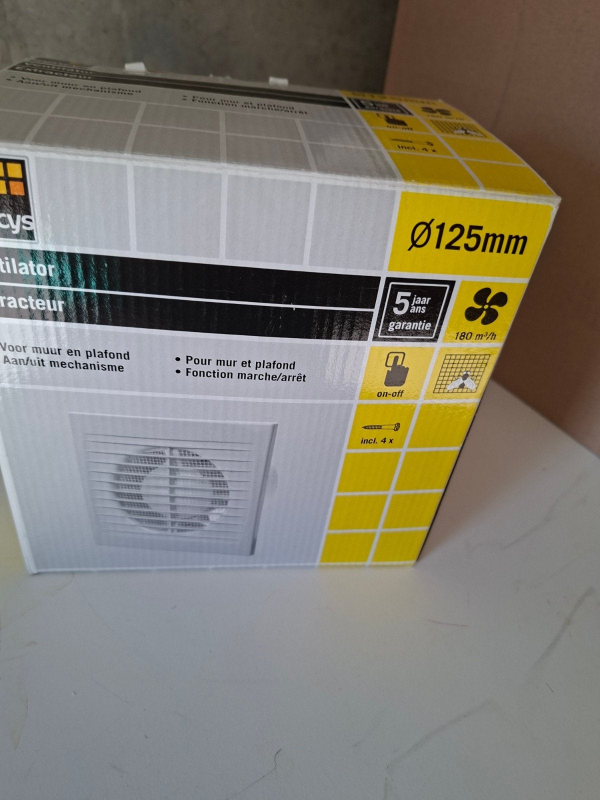 gebruikte ventilator merk sencys, Ophalen