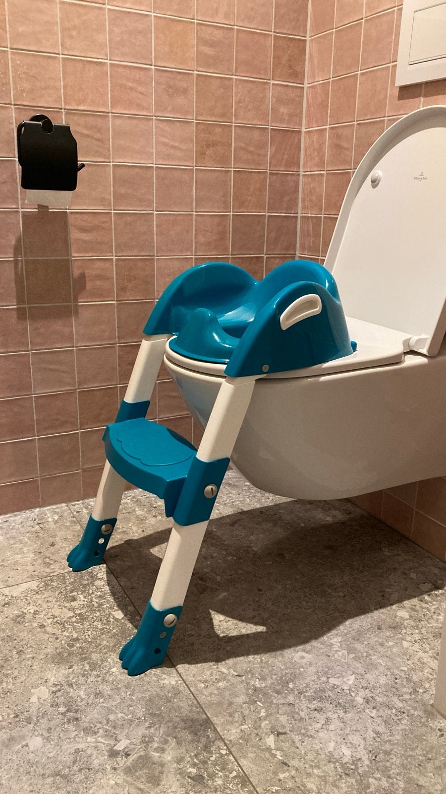 Thermobaby WC verkleiner met trapje - toilet trainer, Kinderen en Baby's, Ophalen of Verzenden, Zo goed als nieuw