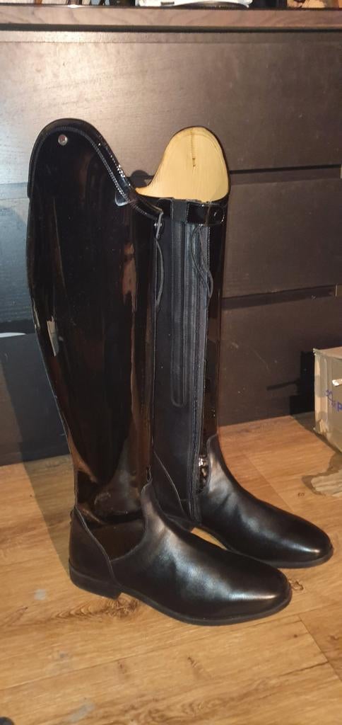 Lakleren Rijlaarzen HKM Lynette 44, Ophalen of Verzenden, Zo goed als nieuw, Dressuur, Schoeisel