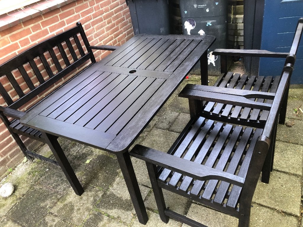 Tuinset, Ophalen, 4 zitplaatsen, Gebruikt, Bank