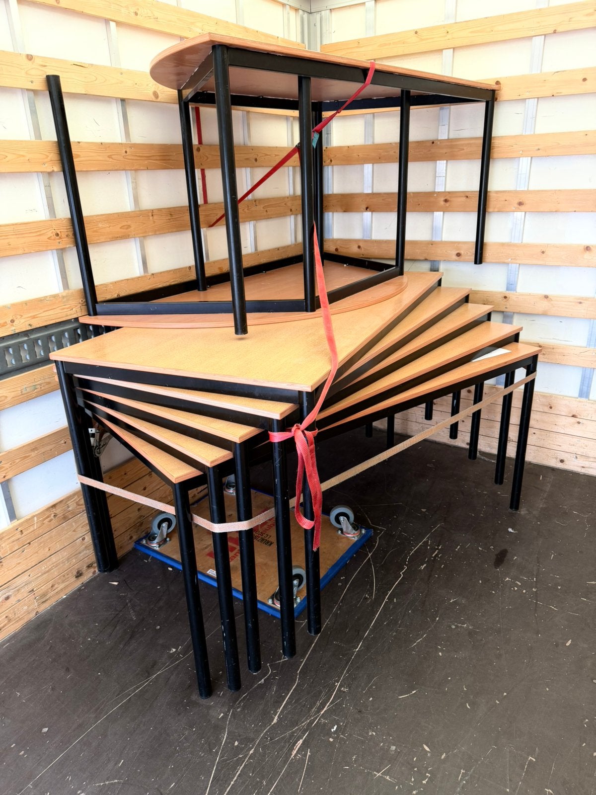 Partij (7) kantinetafel 160x80 kantine tafel kantoor tafels, Gebruikt, 50 tot 100 cm, 150 tot 200 cm, Modern
