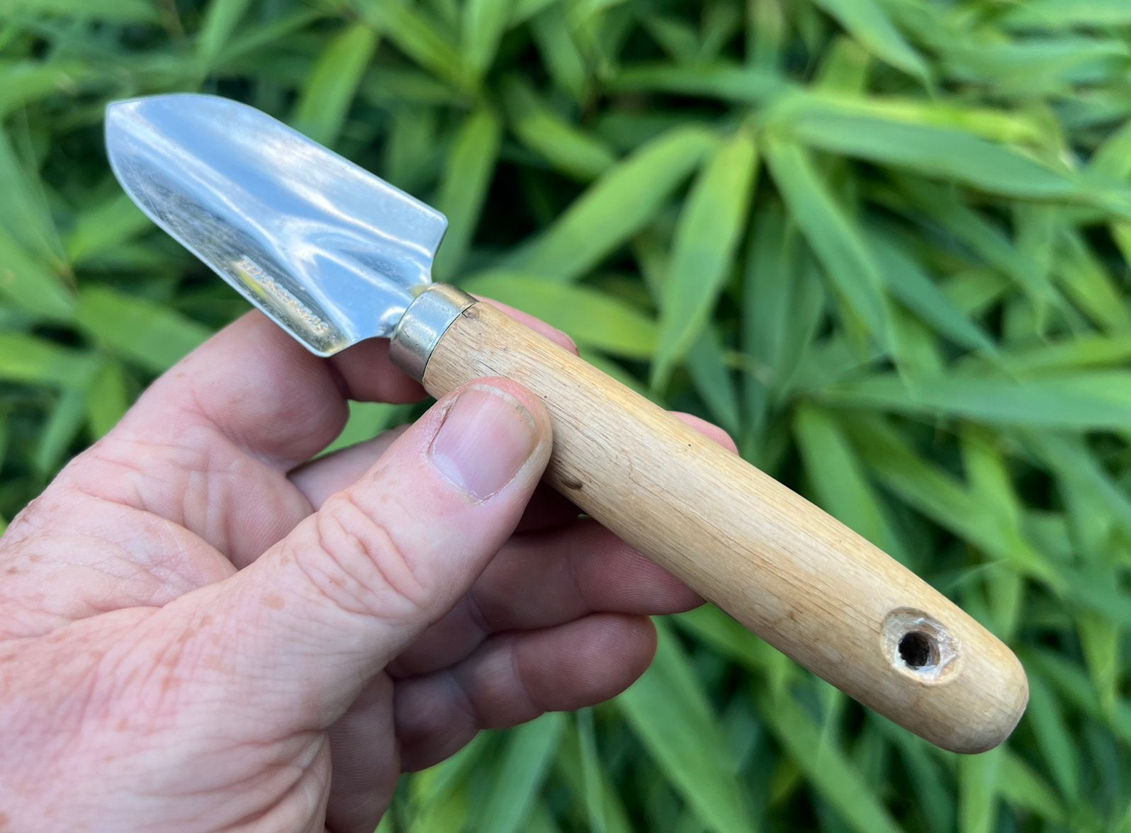 Bonsai tool. Schepje. Hout en Stainless., Ophalen of Verzenden, Zo goed als nieuw