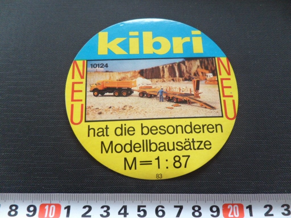 sticker modelbouw KIBRI besonderen modellbausätze 10124, Verzamelen, Ophalen, Zo goed als nieuw