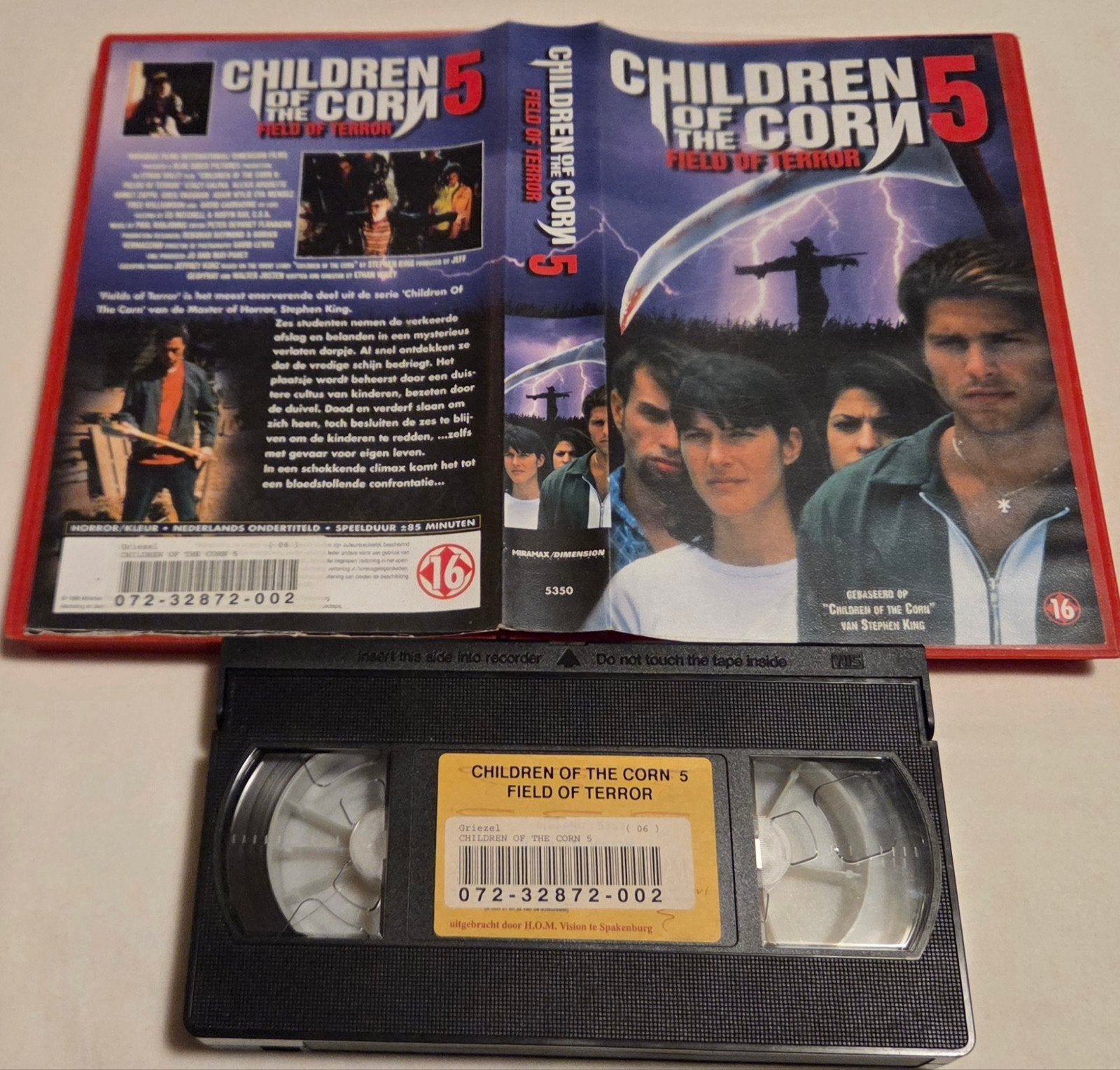 Stephen King Children Of The Corn 5 VHS Horror EX-RENTAL, Vanaf 16 jaar, Ophalen of Verzenden, Gebruikt, Actie en Avontuur