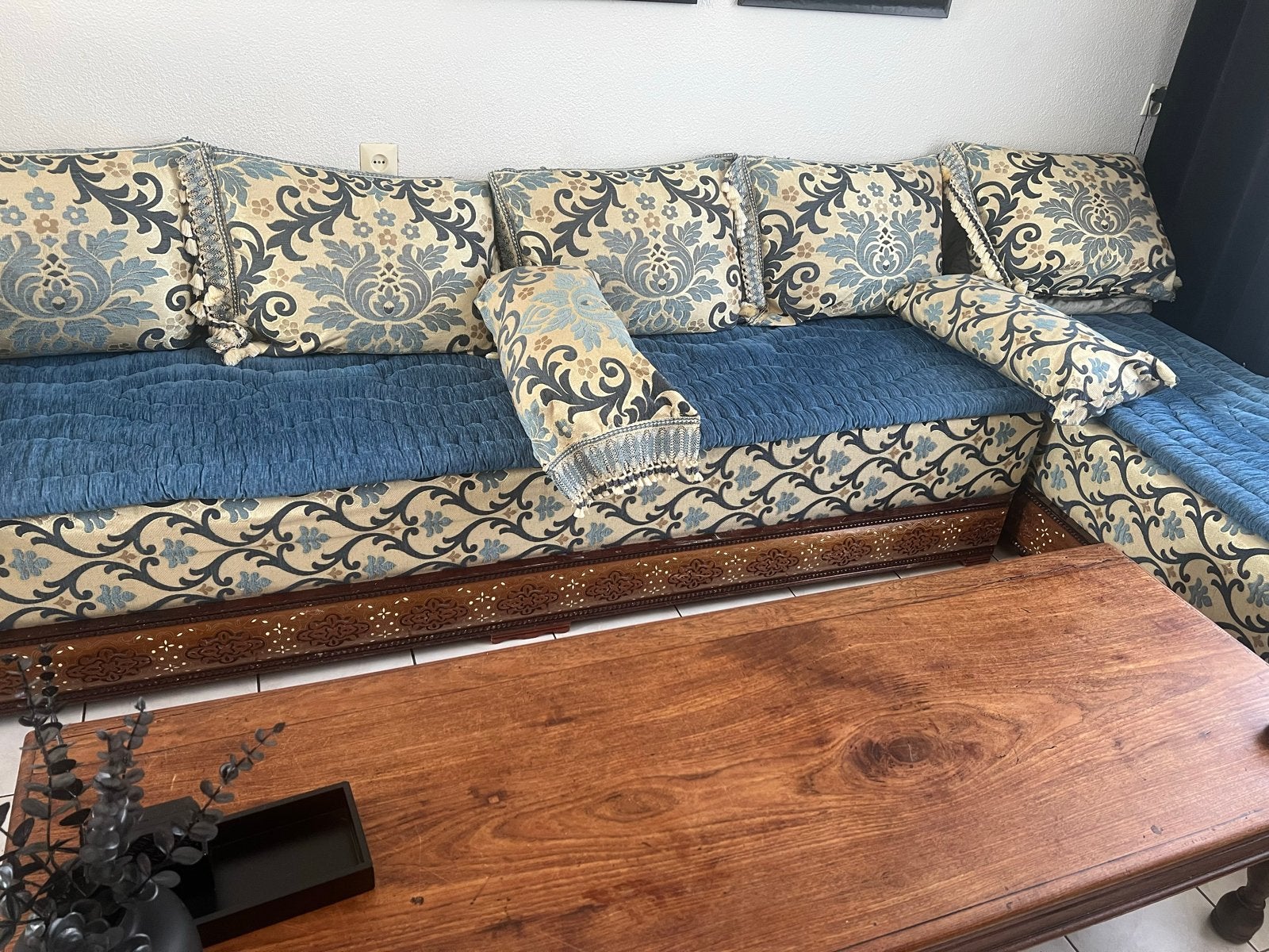 Prachtige Marokkaanse banken - Handgemaakt en comfortabel, Ophalen, Gebruikt, Hout