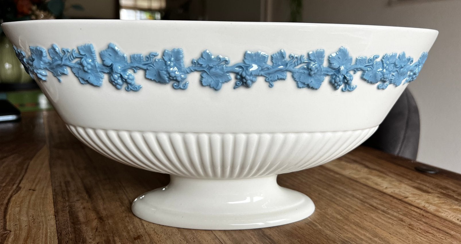 Vintage Wegdwood Queen’s Ware voetkom, Ophalen of Verzenden