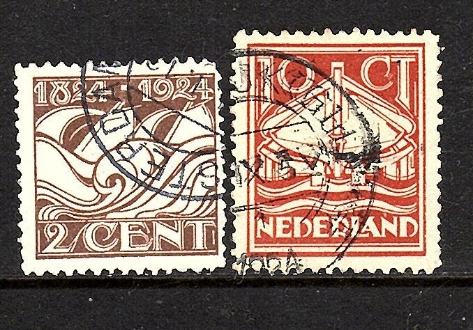 nvph 139-140 reddingswezen 1924 gebruikt zie scan 123., Postzegels en Munten, Ophalen of Verzenden, T/m 1940, Gestempeld
