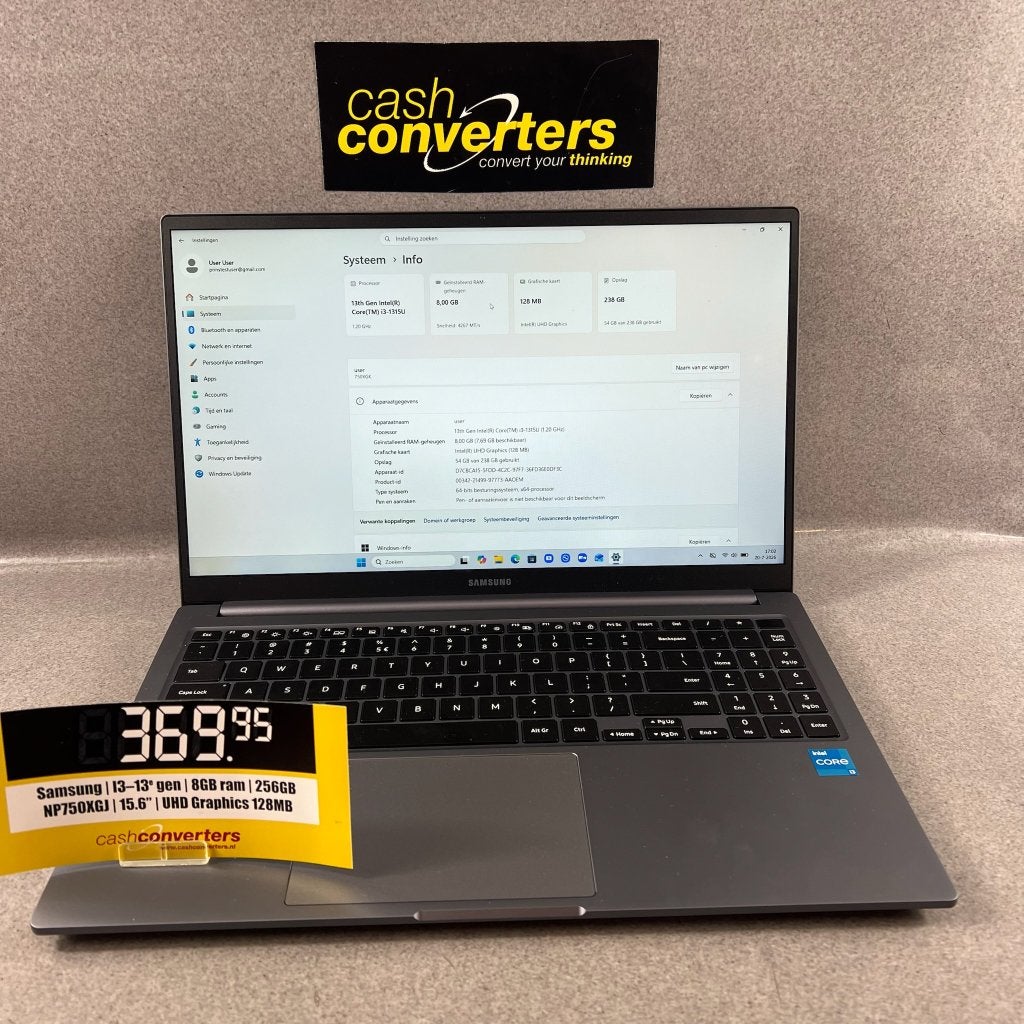 Samsung Galaxybook 4 | I3-13e gen | 8GB ram | 256GB | 408816