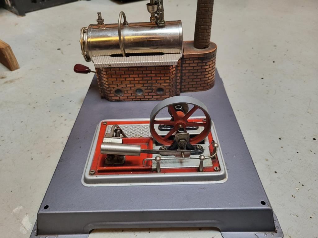 Vintage Wilesco Stoommachine - Werkend Model, Ophalen of Verzenden, Gebruikt