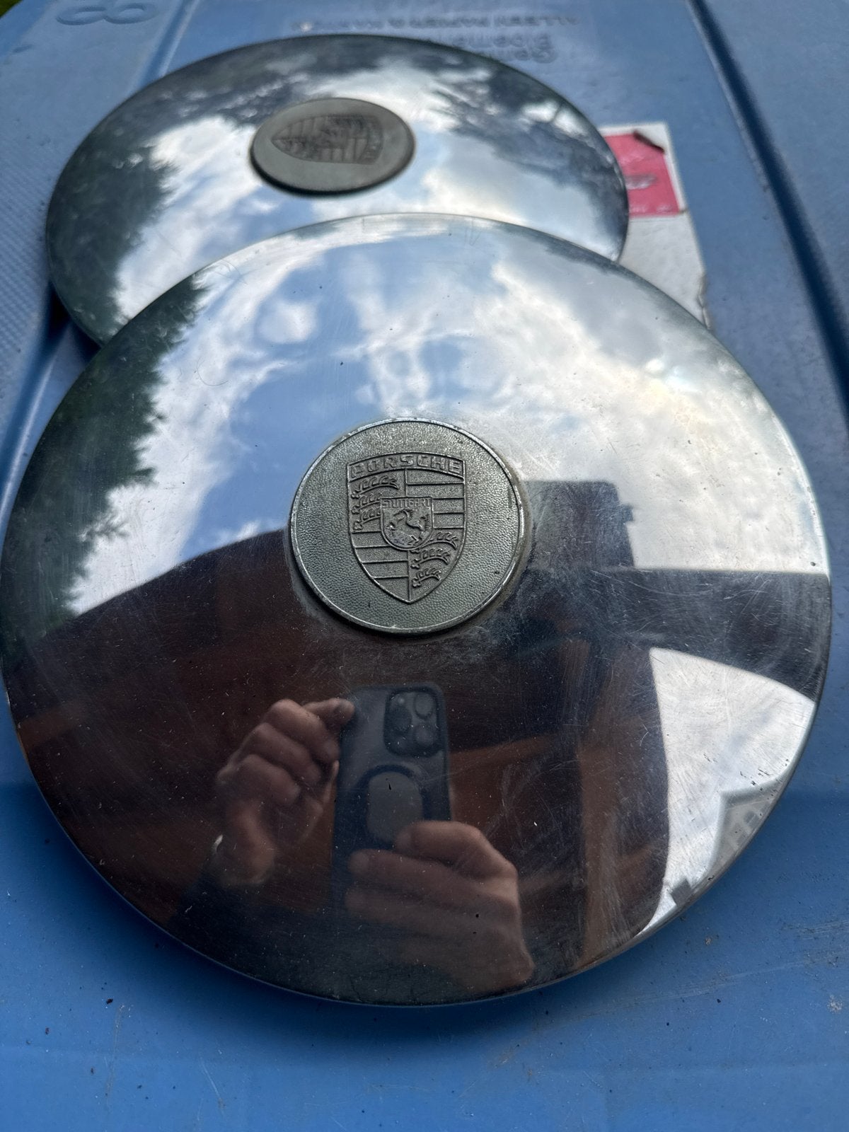 Porsche. 356  wieldoppen - Set van 2, Ophalen of Verzenden, Gebruikt