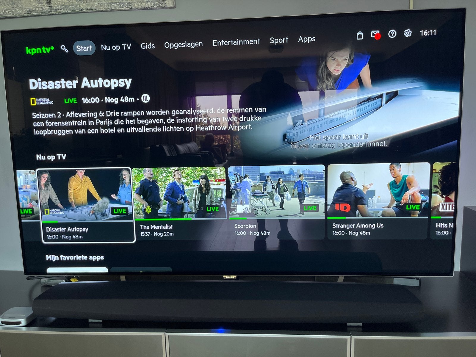 Philips TV 65Oled873/12 OLED TV - 65  inch., Ophalen, Philips, Gebruikt, OLED