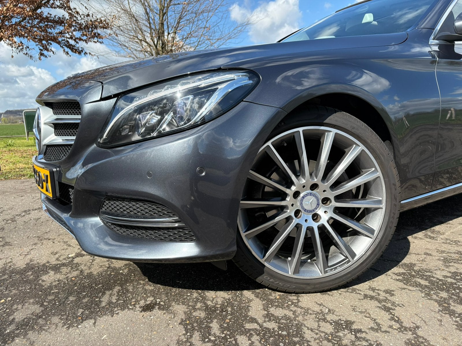 Mercedes-Benz 19” AMG Breedset Velgen Zomerbanden, Gebruikt, 255 mm, Banden en Velgen, Personenwagen