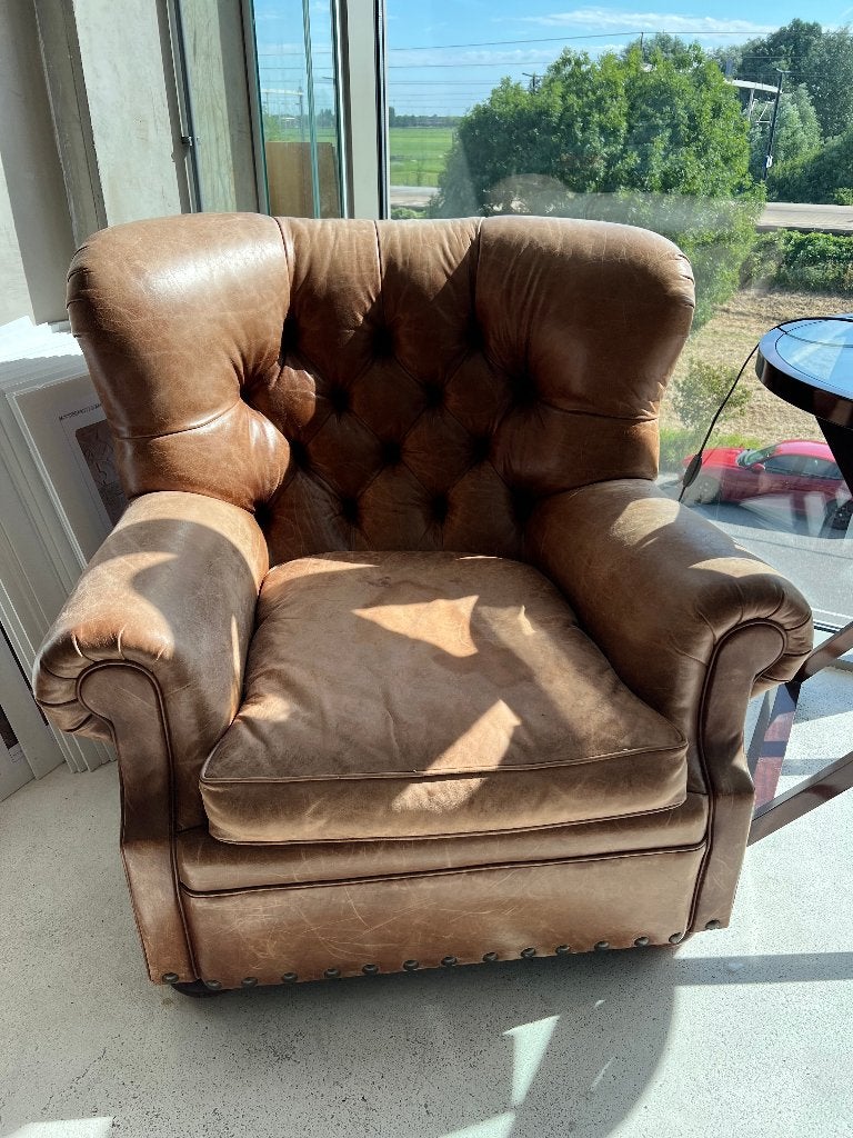 Originele Ralph Lauren Writers Chair, Ophalen, Vintage, Zo goed als nieuw, 50 tot 75 cm