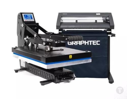 Compleet textieldrukpakket: Graphtec plotter & TPS pers, Hobby en Vrije tijd, Kledingapplicaties en Hotfix, Ophalen