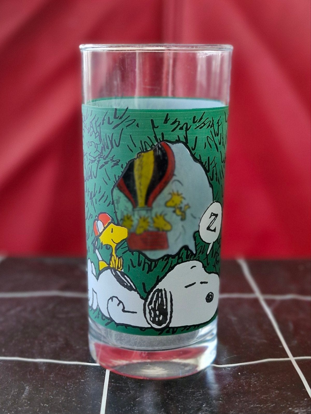 Glas Snoopy en Woodstock, Ophalen of Verzenden, Zo goed als nieuw, Bierglas