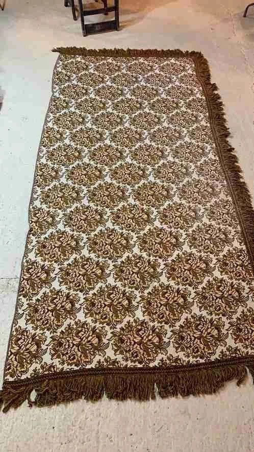 Woonkleed sprei bloem motief 275/130 cm, Wit, Djt@dejuistetoon.eu, Ophalen of Verzenden, Zo goed als nieuw