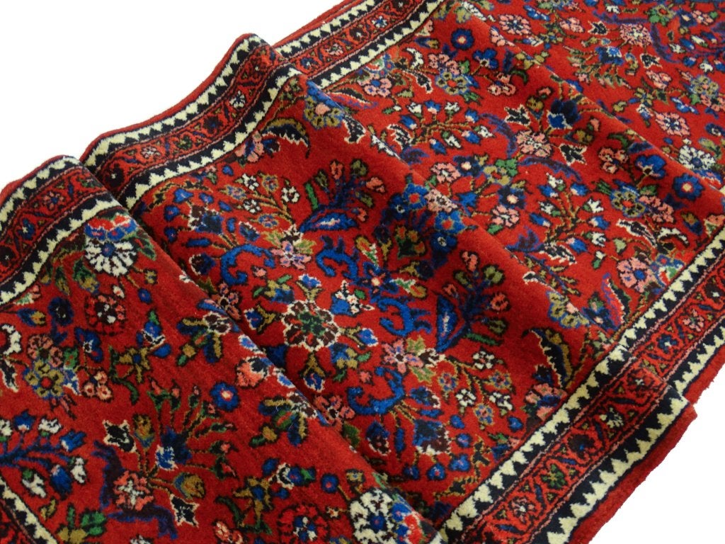 Perzisch tapijt - Sarouk loper - 387 x 90 cm - Handgeknoopt, Antiek - Klassiek - Modern - Eclectisch, -, Verzenden, -