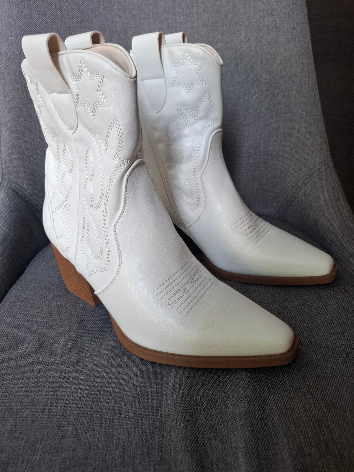 Lucky Shoes Witte Lage Laarsjes kleine maat:40, Wit, Lage of Enkellaarzen, Lucky Shoes, Nieuw