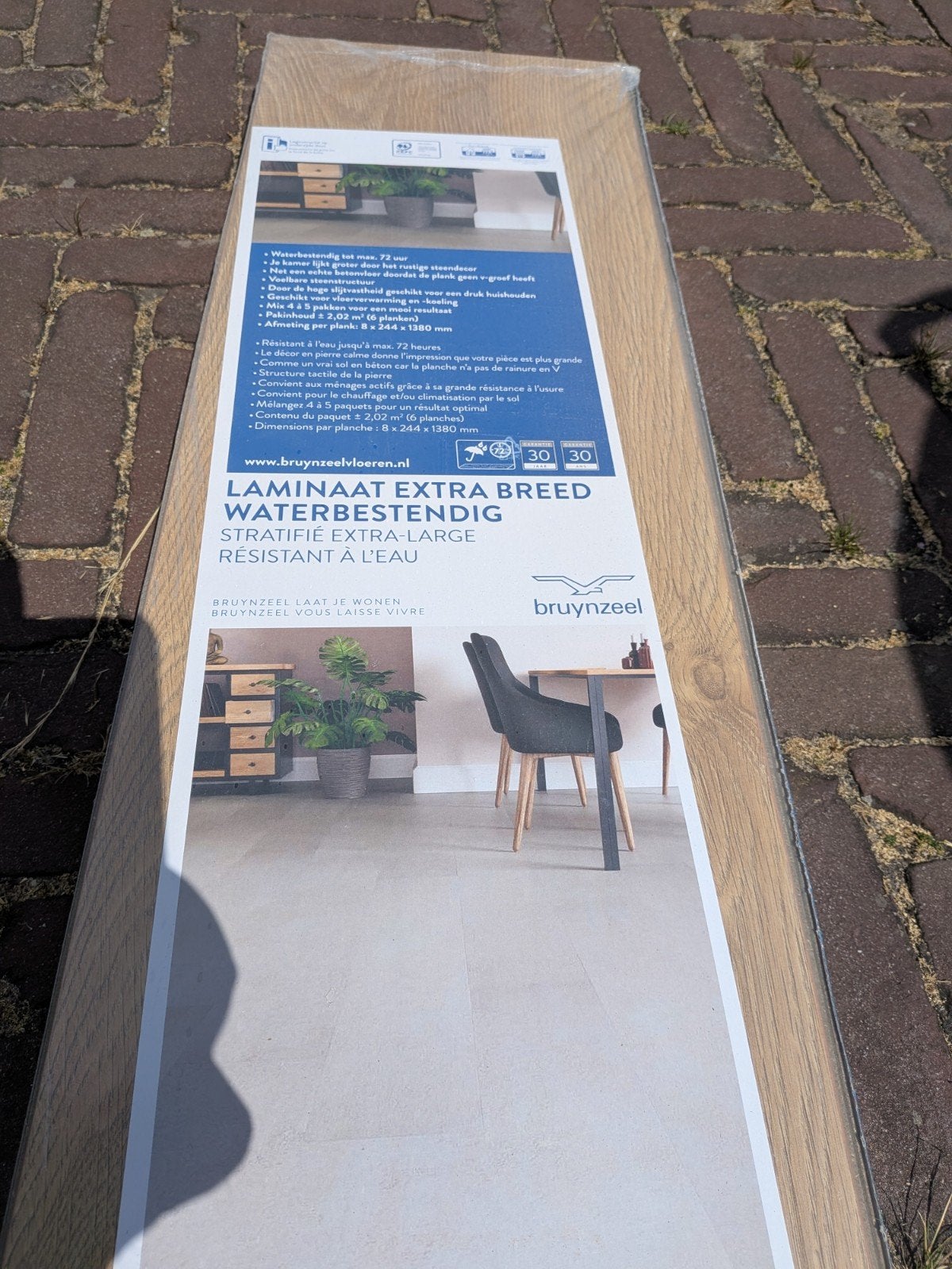 Laminaat - Extra Breed Waterbestendig 'Nieuwsgierig naturel', Ophalen, 50 tot 150 cm, Nieuw, 10 m² of meer