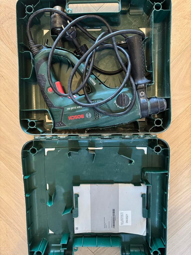 Bosch PBH 2100 RE Boorhamer, Gebruikt, Boor- en/of Breekhamer, Ophalen of Verzenden, Klopboormechanisme