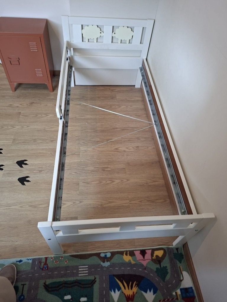 Peuterbed met lattenbodem Ikea schapen, Kinderen en Baby's, Ophalen, Gebruikt, 70 tot 85 cm, 140 tot 160 cm