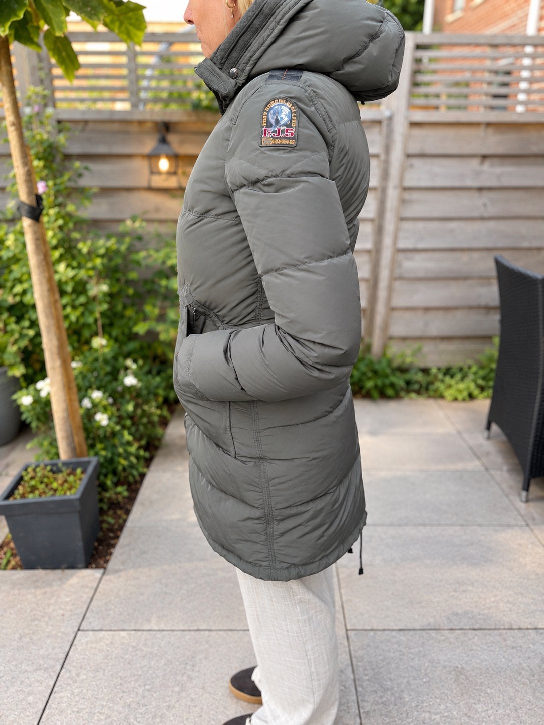 Parajumpers long bear dames parka winterjas maat xs 34, Ophalen, Maat 34 (XS) of kleiner, Groen