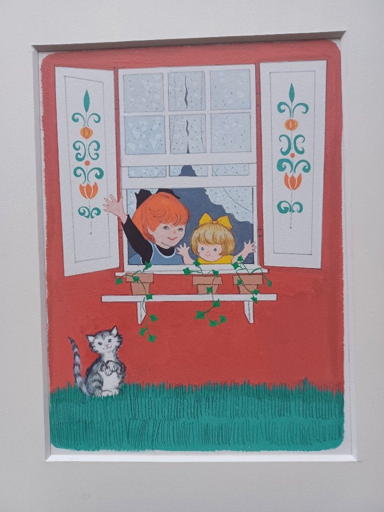 Origineel Disney Tekening Frans van Lamsweerde, Ophalen of Verzenden, 1940 tot 1960, Kinderen