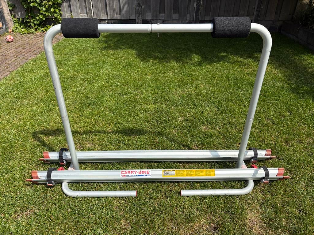 Fietsendrager voor op de caravan, Ophalen, 2 fietsen, Gebruikt, Achterklepdrager