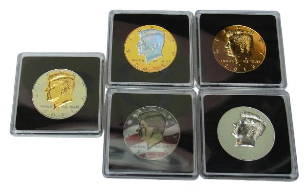 **  AMERIKA  -  5 x Verschillende Afbeelding Kennedy **, Verzenden, Noord-Amerika, Setje, Goud