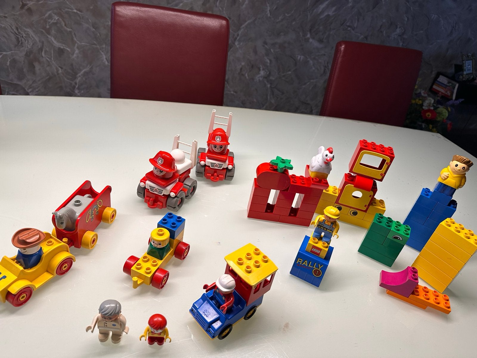 Reto Duplo autopopjes en stenen - alles in één koop, Inclusief minifiguren, Gebruikt, Ophalen of Verzenden, Duplo